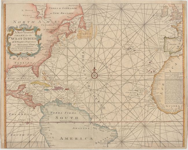 A New Generall Chart for the West Indies of E. Wright's Projection vut. Mercators Chart