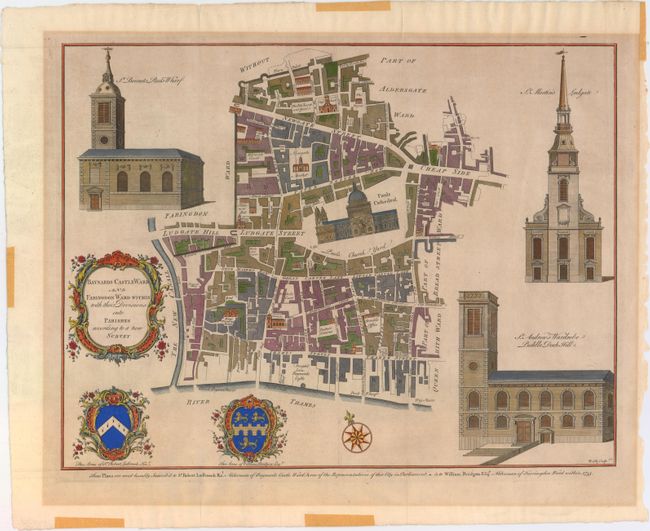 Baynards Castle Ward and Faringdon Ward within with Their Divisions into Parishes According to a New Survey