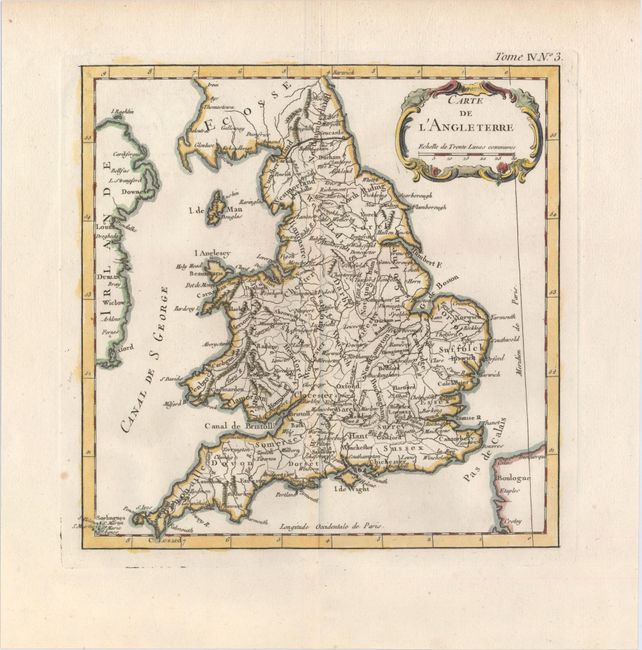 Carte de l'Angleterre