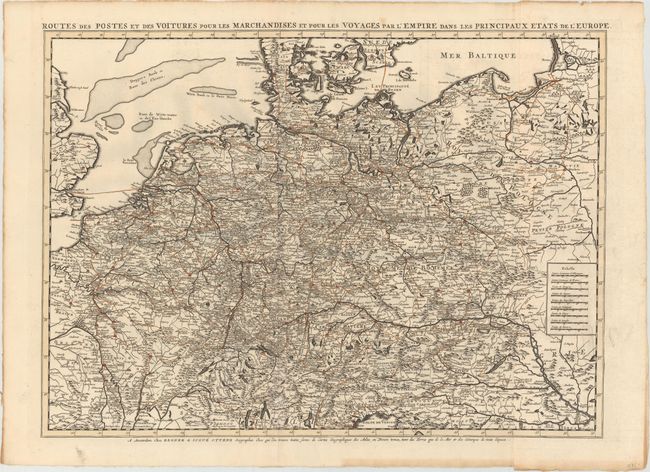 Routes des Postes et des Voitures pour les Marchandises et pour les Voyages par l'Empire dans les Principaux Etats de l'Europe