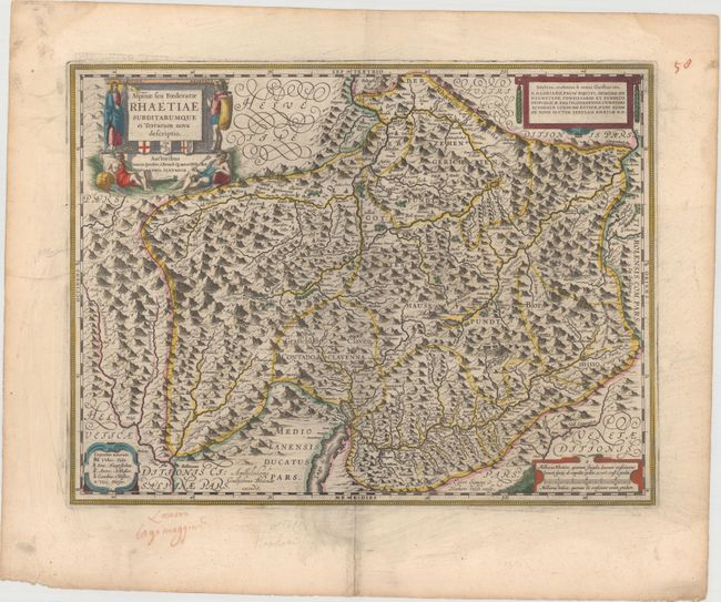 Alpinae seu Foederatae Rhaetiae Suditarumque ei Terrarum Nova Descriptio