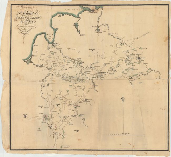 Retreat of the French Army, from Moscow, to the Banks of the Neimen Engraved for Sir Robert Ker Porter's Narrative