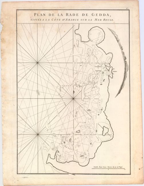 Plan de la Rade de Gedda, Situee a la Cote d'Arabie sur la Mer Rouge