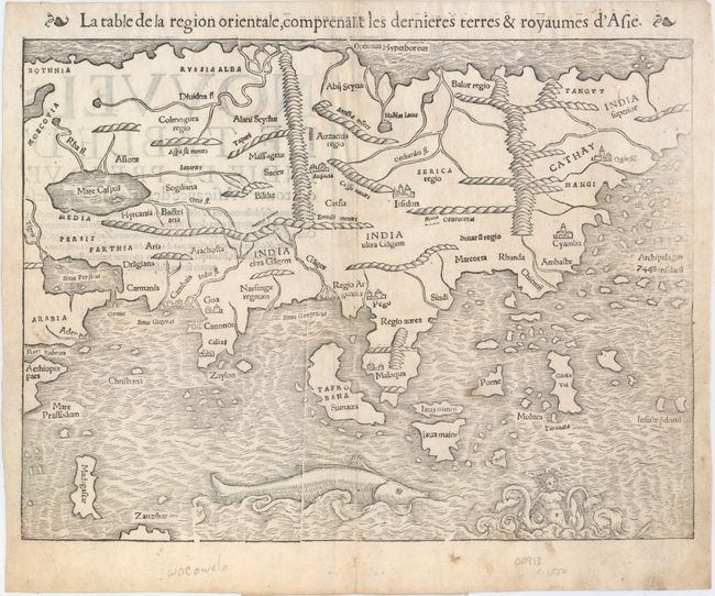 La Table de la Region Orientale, Comprenant les Dernieres Terres & Royaumes d'Asie