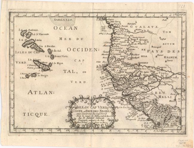 Isles du Cap Verd Coste, et Pays des Negres aux Environs de Cap Verd...