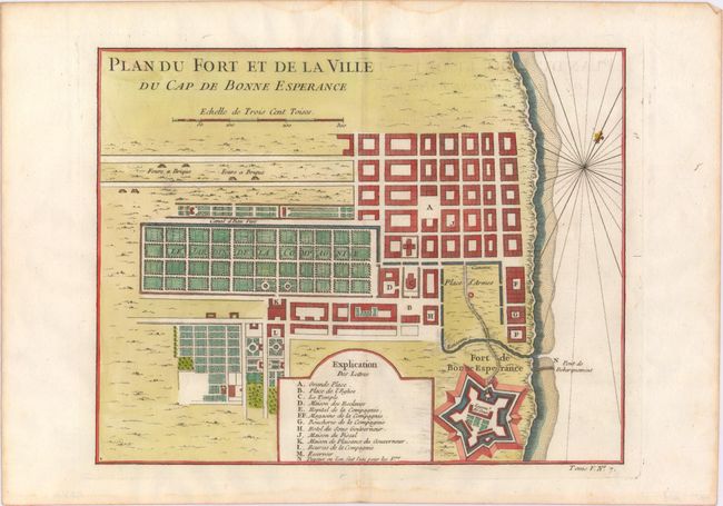 Plan du Fort et de la Ville du Cap de Bonne Esperance