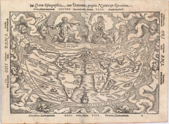 Cosmographia [with] Charta Cosmographica, cum Ventorum Propria Natura & Operatione