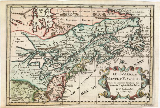 Le Canada, ou Nouvelle France, &c. Tiree de Diverses Relations des Francois, Anglois, Hollandois, &c.