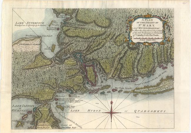 A Plan of the Straits of St. Mary, and Michilimakinac, to Shew the Situation & Importance of the two Westernmost Settlements of Canada for the Fur Trade