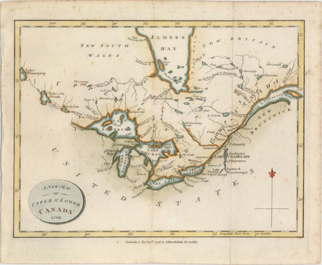 A New Map of Upper & Lower Canada