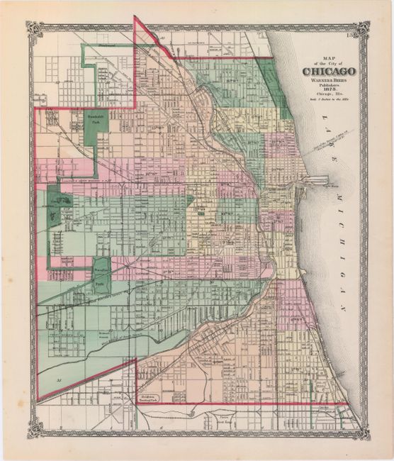 Map of the City of Chicago [and] Atlas of Illinois Counties of Cook, Du Page, Kane Kendall and Will