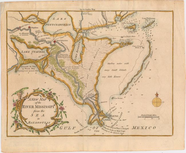 A New Map of the River Mississipi from the Sea to Bayagoulas