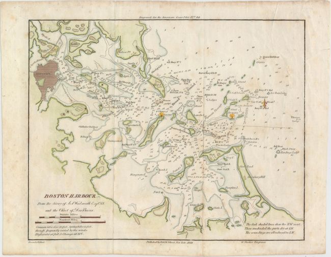 Boston Harbour from the Survey of A. S. Wadsworth Esq. U.S.N. and the Chart of Des Barres