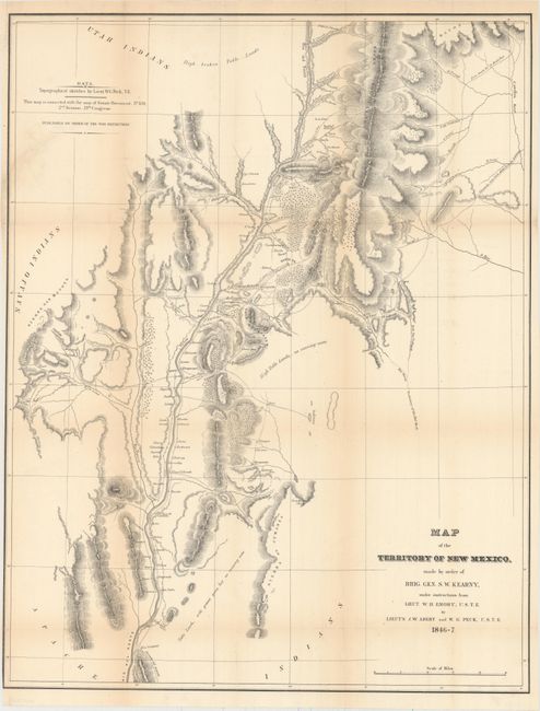Map of the Territory of New Mexico, made by order of Brig. Gen. S. W. Kearney [with] Report of Lieut. J. W. Abert, of his Examination of New Mexico, in the Years 1846-47