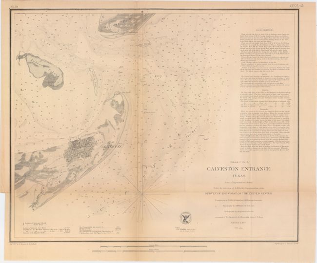 Galveston Entrance Texas From a Trigonometrical Survey