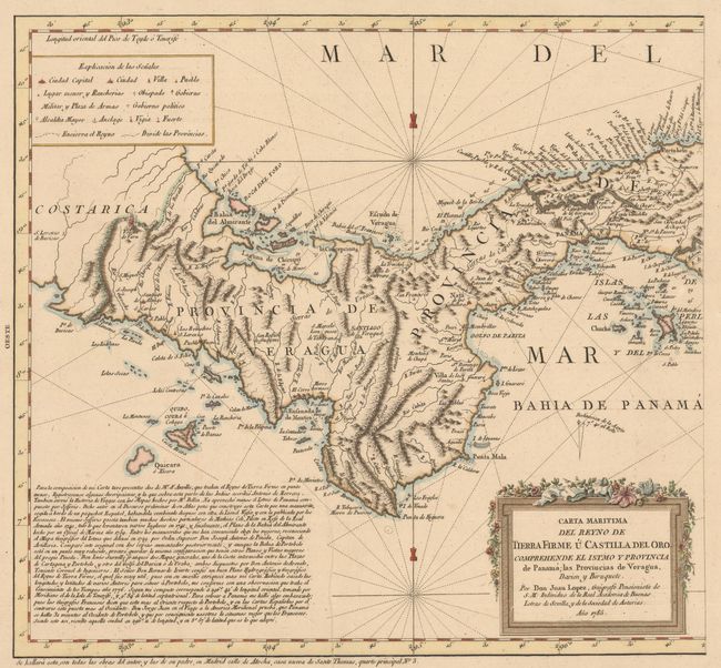 Carta Maritima del Reyno de Tierra Firme u Castilla del Oro Comprehende el Istmo y Provincia de Panama; las Provincias de Veragua, Darien y Biruquete