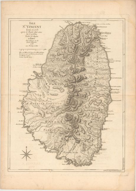 Isle St. Vincent Levee en 1773. Apres le Traite Fait avec les Caraibes. Traduit de l'Anglais