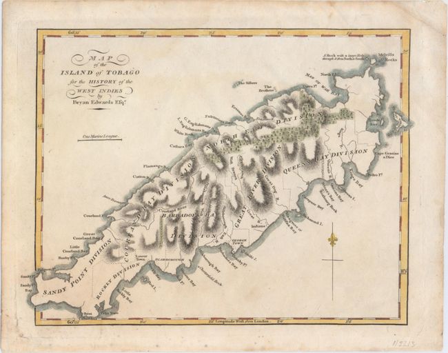 Map of the Island of Tobago for the History of the West Indies