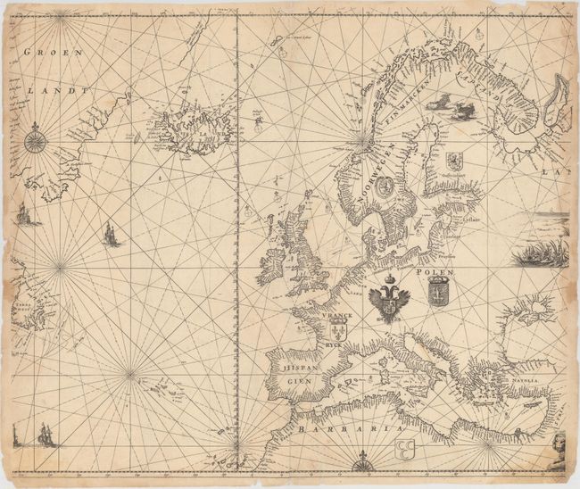 [Pascaart van Europa op Wassende Graaden door Dirck Rembrantsz van Nierop]