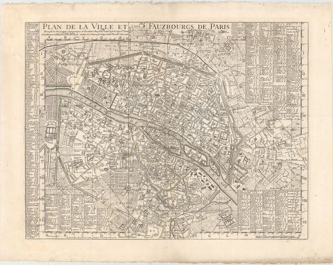 Plan de la Ville et Fauxbourgs de Paris...