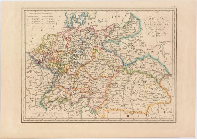 Carte de l'Allemagne par Cercles en 1789