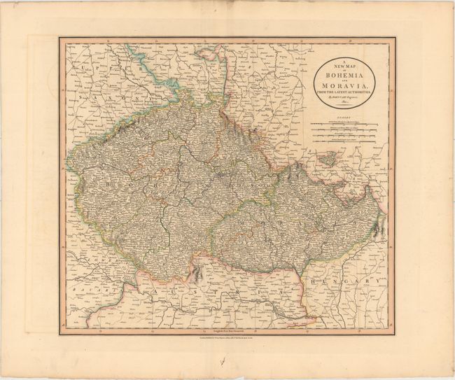 A New Map of Bohemia and Moravia, from the Latest Authorities