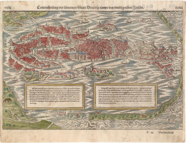 Contrafhetung der Furnemen Statt Venedig / Sampt den Umbligenden Inseln