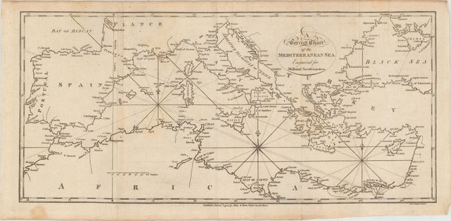 A Correct Chart of the Mediterranean Sea Engraved for Malham's Naval Gazetteer