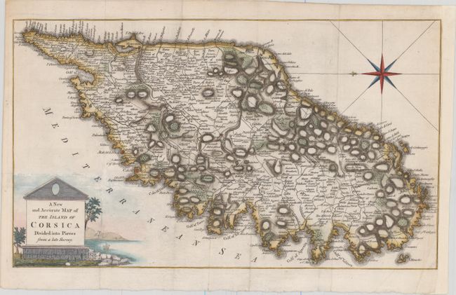 A New and Accurate Map of the Island of Corsica Divided into Pieves from a Late Survey