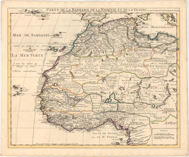 Carte de la Barbarie de la Nigritie et de la Guinee