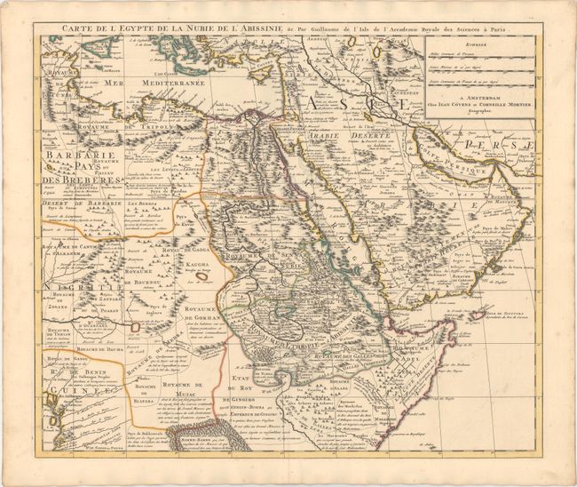 Carte de l'Egypte de la Nubie de l'Abissinie &c.