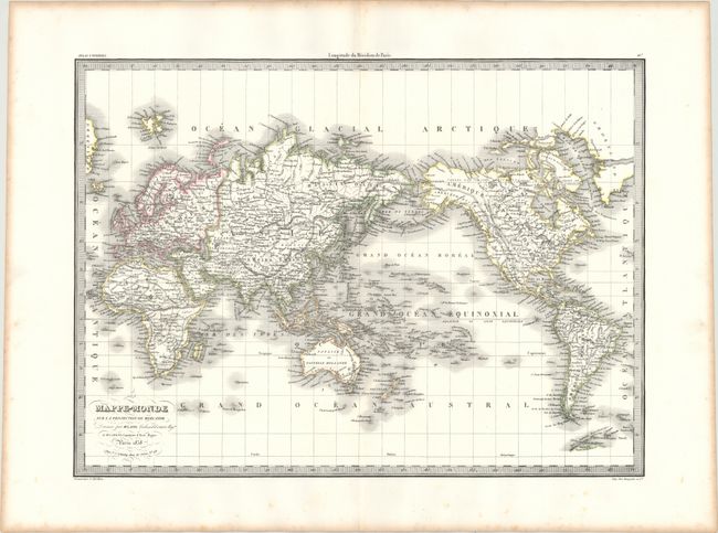 Mappe-Monde sur la Projection de Mercator