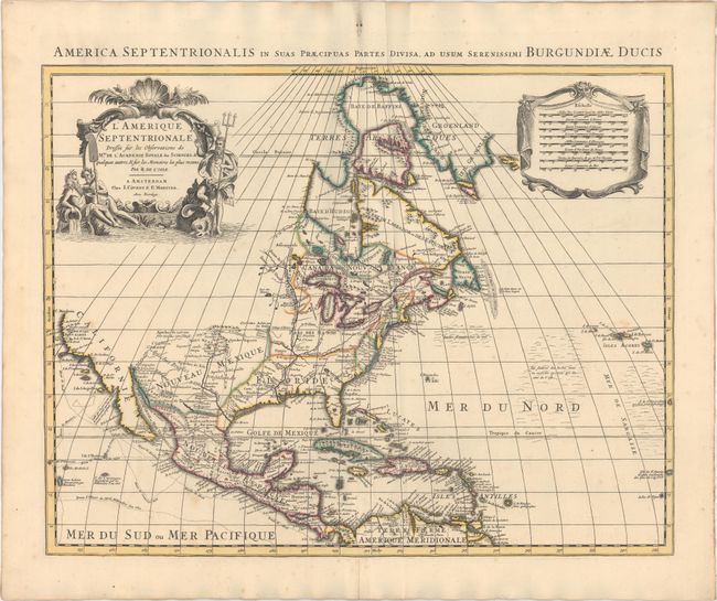 L'Amerique Septentrionale Dressee sur les Observations de Mrs. de l'Academie Royale des Sciences ... Par G. de l'Isle 