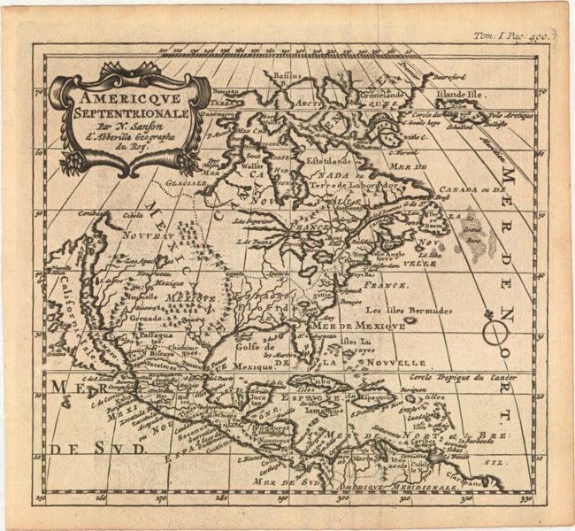 Americque Septentrionale Par N. Sanson d'Abbeville Geographe du Roy