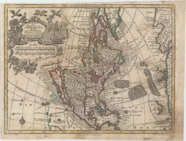 Nova Orbis sive America Septentrionalis, Divisa per sua Regna Provinc: et Insul