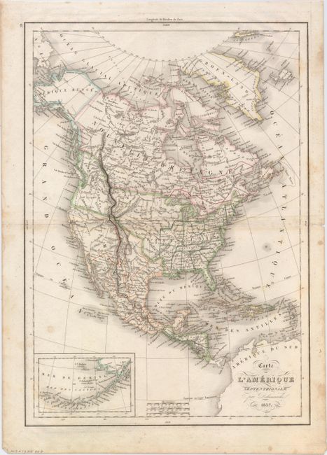 Carte de l'Amerique Septentrionale