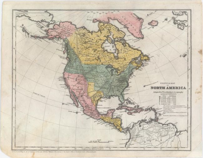 Political Map of North America Adapted to Woodbridge's Geography