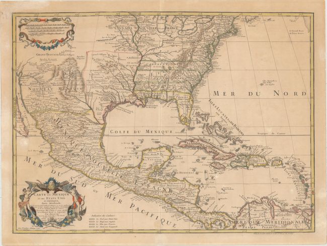 Carte du Mexique et des Etats Unis d'Amerique, Partie Meridionale...
