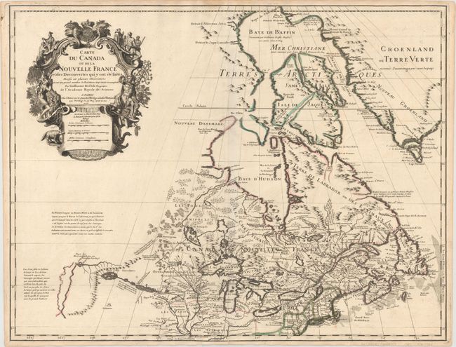 Carte du Canada ou de la Nouvelle France et des Decouvertes qui y ont ete faites...