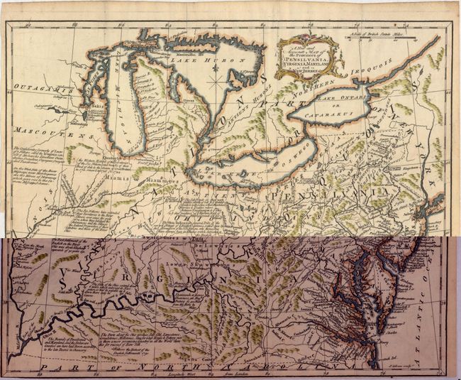 A New and Accurate Map of the Provinces of Pensilvania, Virginia, Maryland and New Jersey