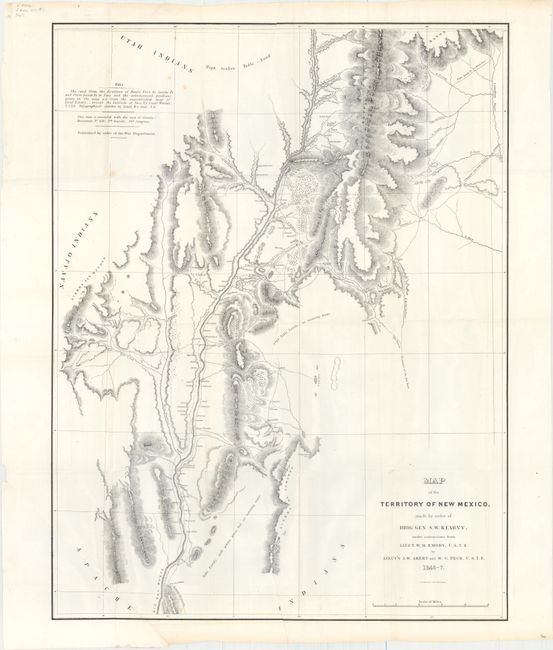 Map of the Territory of New Mexico, Made by Order of Brig. Gen. S. W. Kearny