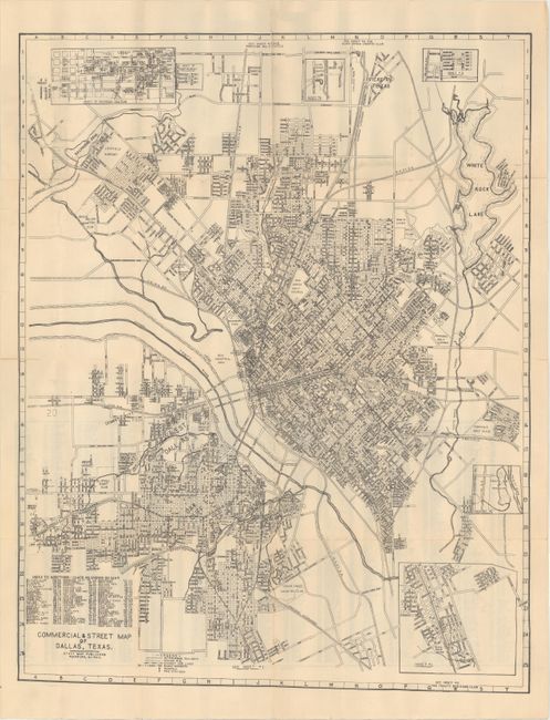 Commercial & Street Map of Dallas, Texas