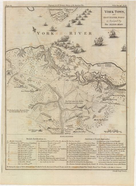 York Town, and Gloucester Point.  As Besieged by The Allied Army