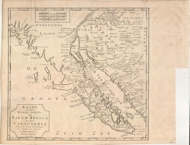 Kaart van het Westelyk Gedeelte van Nieuw Mexico en van California...