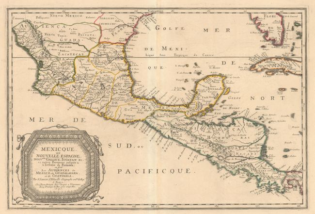 Mexicque, ou Nouvelle Espagne, Nouvlle Gallice, Iucatan &c. et Autres Provinces Jusques a l'Isthme de Panama...