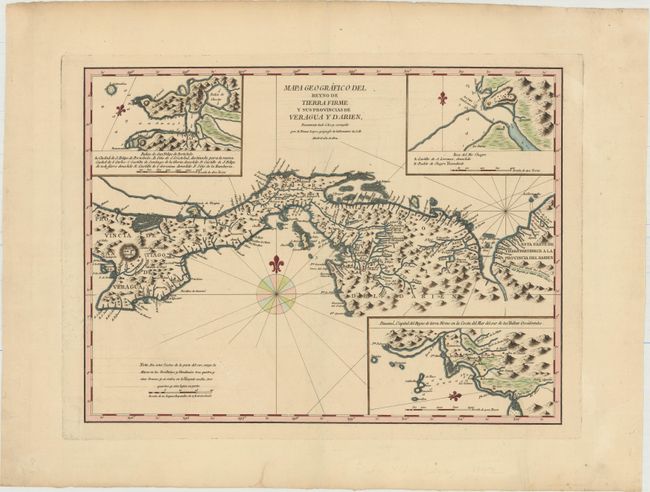 Mapa Geografico del Reyno de Tierra Firme y Sus Provincias de Veragua y Darien...