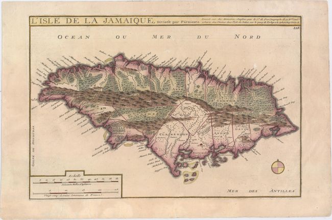 L'Isle de la Jamaique, Divisee par Paroisses...