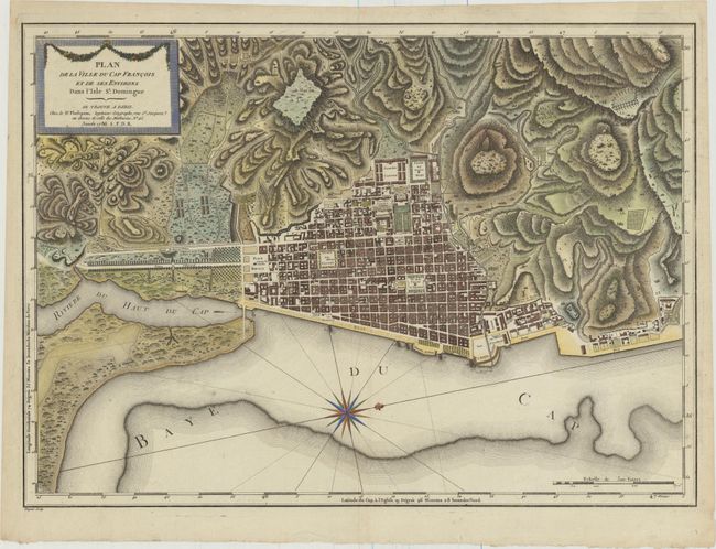 Plan de la Ville du Cap Francois et de Ses Environs dans l'Isle St. Domingue