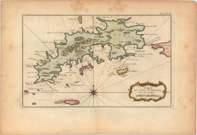 Carte de l'Isle St. Thomas l'Une des Vierges