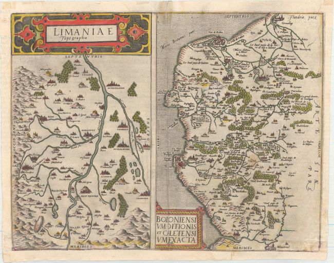 Limaniae Topographia [on sheet with] Boloniensium Ditionis et Caletensium Exacta Descript